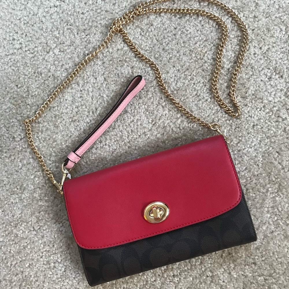 Coach special edition wallet on chain WOC crossbody mini bag NWT